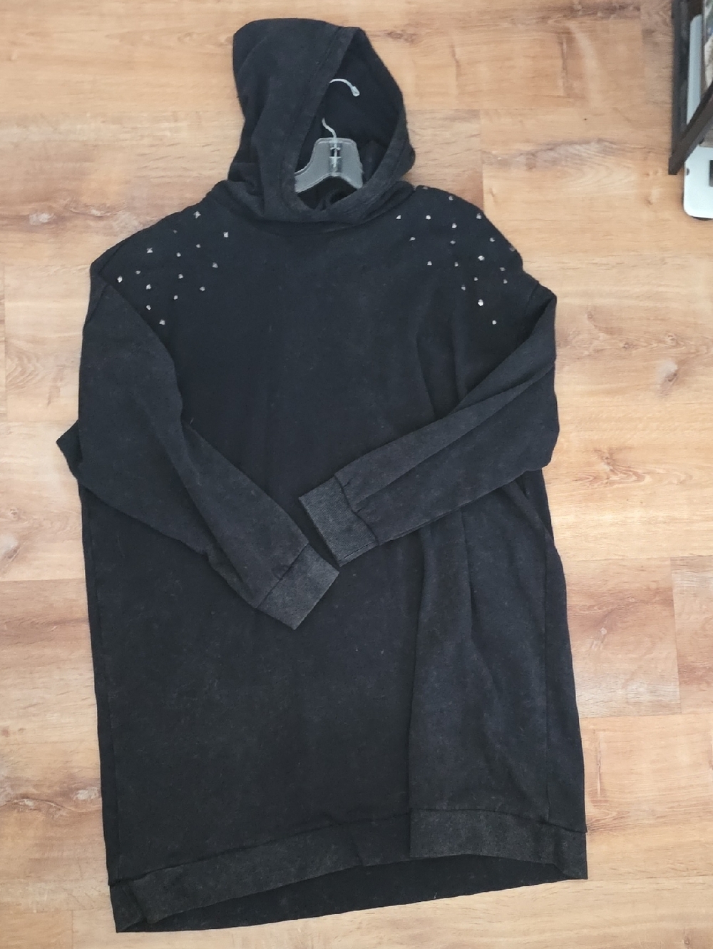 Torrid Hoodie Sweater Dress with Shoulder Stud Detail